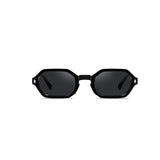 Sleek Black Geometric Sunglasses