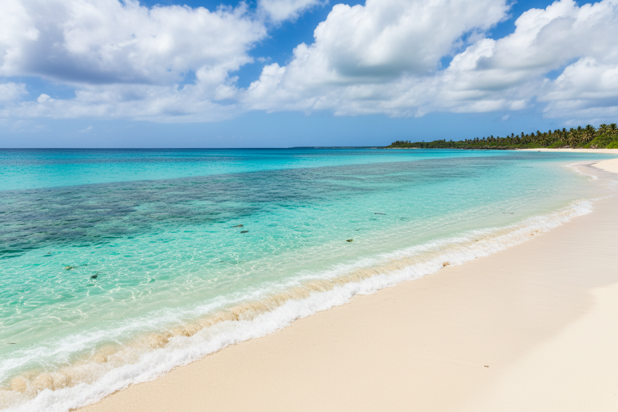 一个美丽的海洋，没有污染