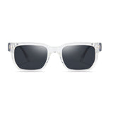 Clear Frame Rectangular Sunglasses