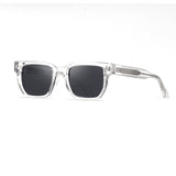 Clear Frame Rectangular Sunglasses