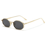 Hexa Gold & Black Geometric Sunglasses